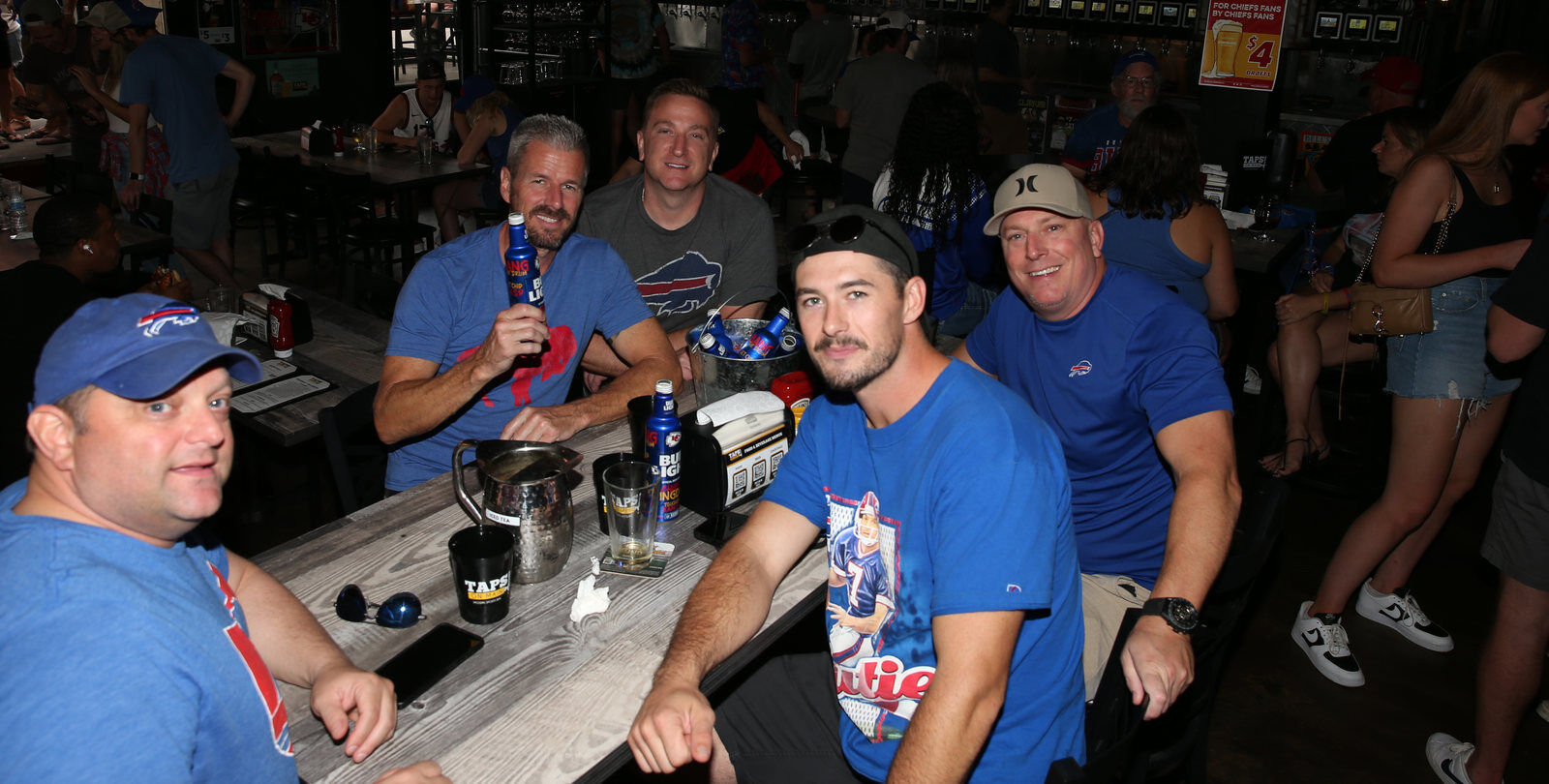 Buffalo Bills backers took over the the Taps on Main Bar